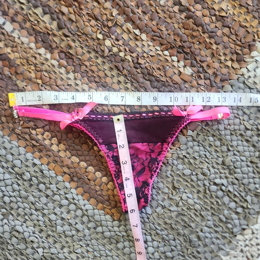 Native Hot Pink Thong Lace Panty